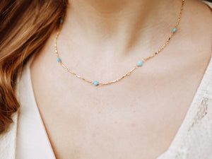 Scalloped Turquoise Choker - As Seen On Home Economics
