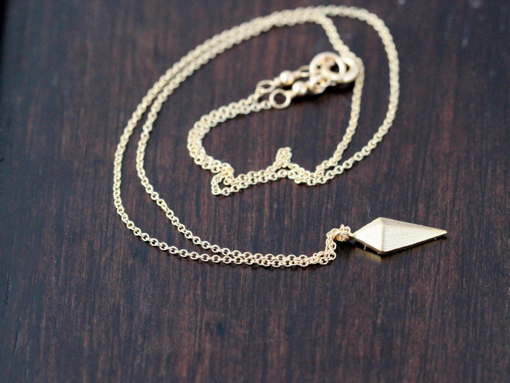 Arrowhead Layering Necklace - Gold