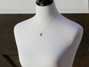 Gilded Druzy Teardrop Necklace - ( As Seen On Chicago Fire )