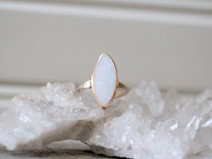 Marquis Druzy Ring - Cottontail