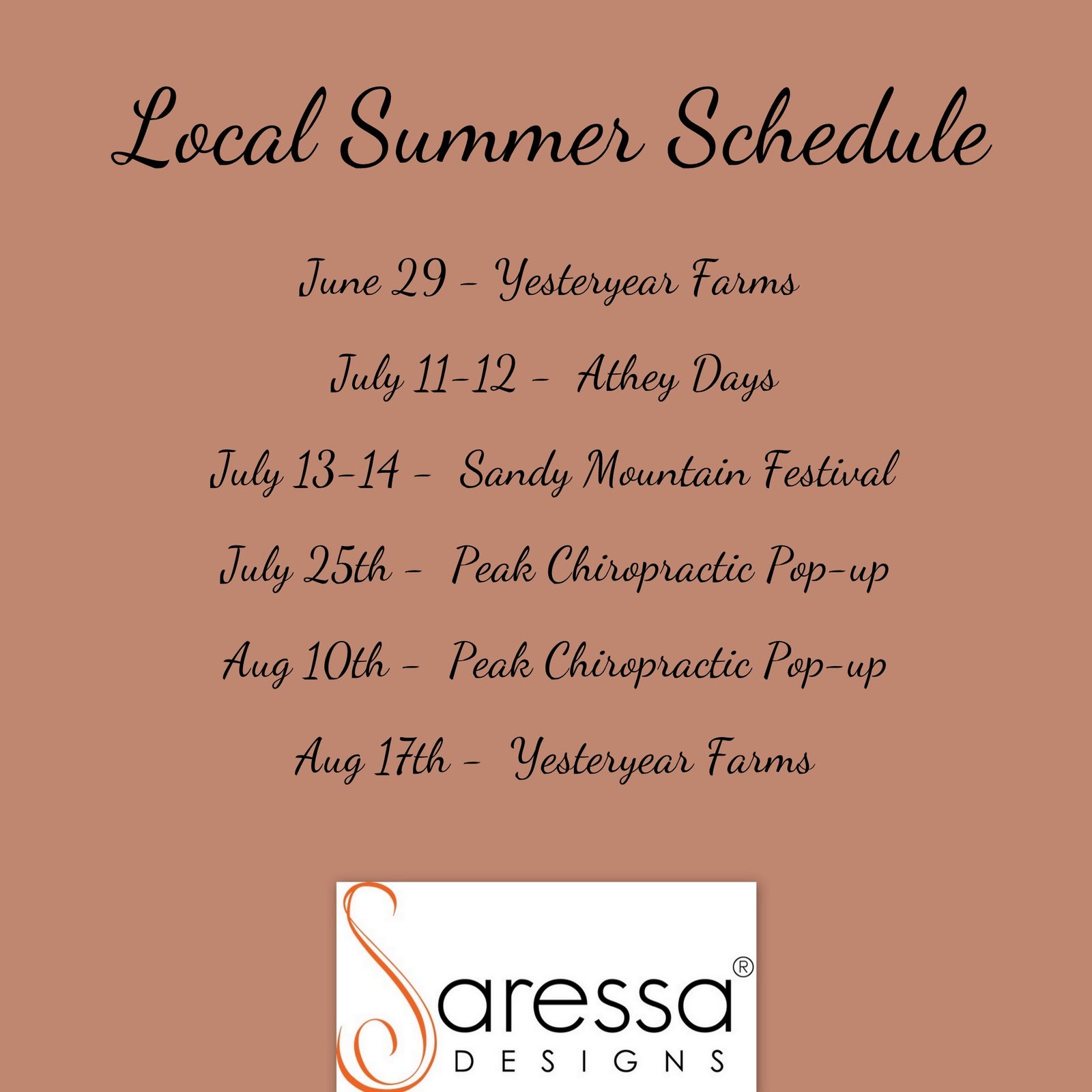 Local Festivals and Pop-Ups