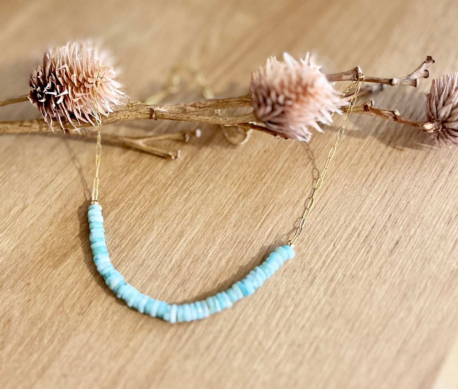 Larimar Collar Necklace