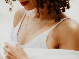 Textured Paperclip Choker