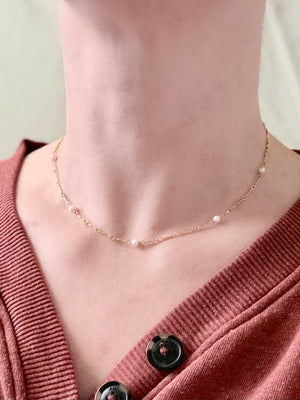 Scalloped Pearl Choker