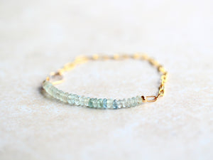 Cara Beaded Bracelet - Aquamarine