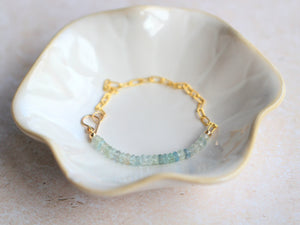 Cara Beaded Bracelet - Aquamarine