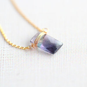 Fluorite Baguette Necklace