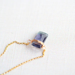 Fluorite Baguette Necklace