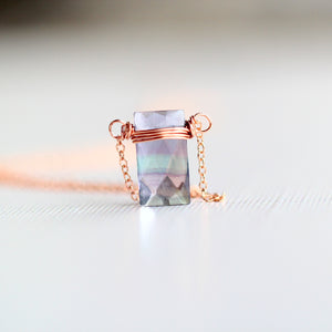 Fluorite Baguette Necklace