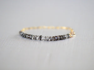 Cara Beaded Bracelet - Rutilated Quartz