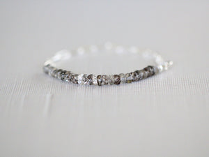 Cara Beaded Bracelet - Rutilated Quartz