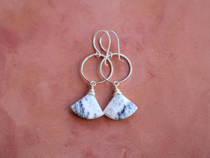 Bombay Earrings - Dendritic Opal