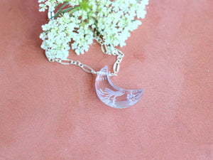 Moonflower Necklace - Rose Quartz