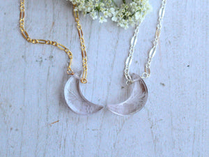 Moonflower Necklace - Rose Quartz