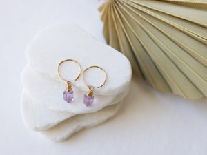 Pike Dangle Hugs - Pink Amethyst