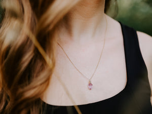 Pike Necklace - Pink Amethyst