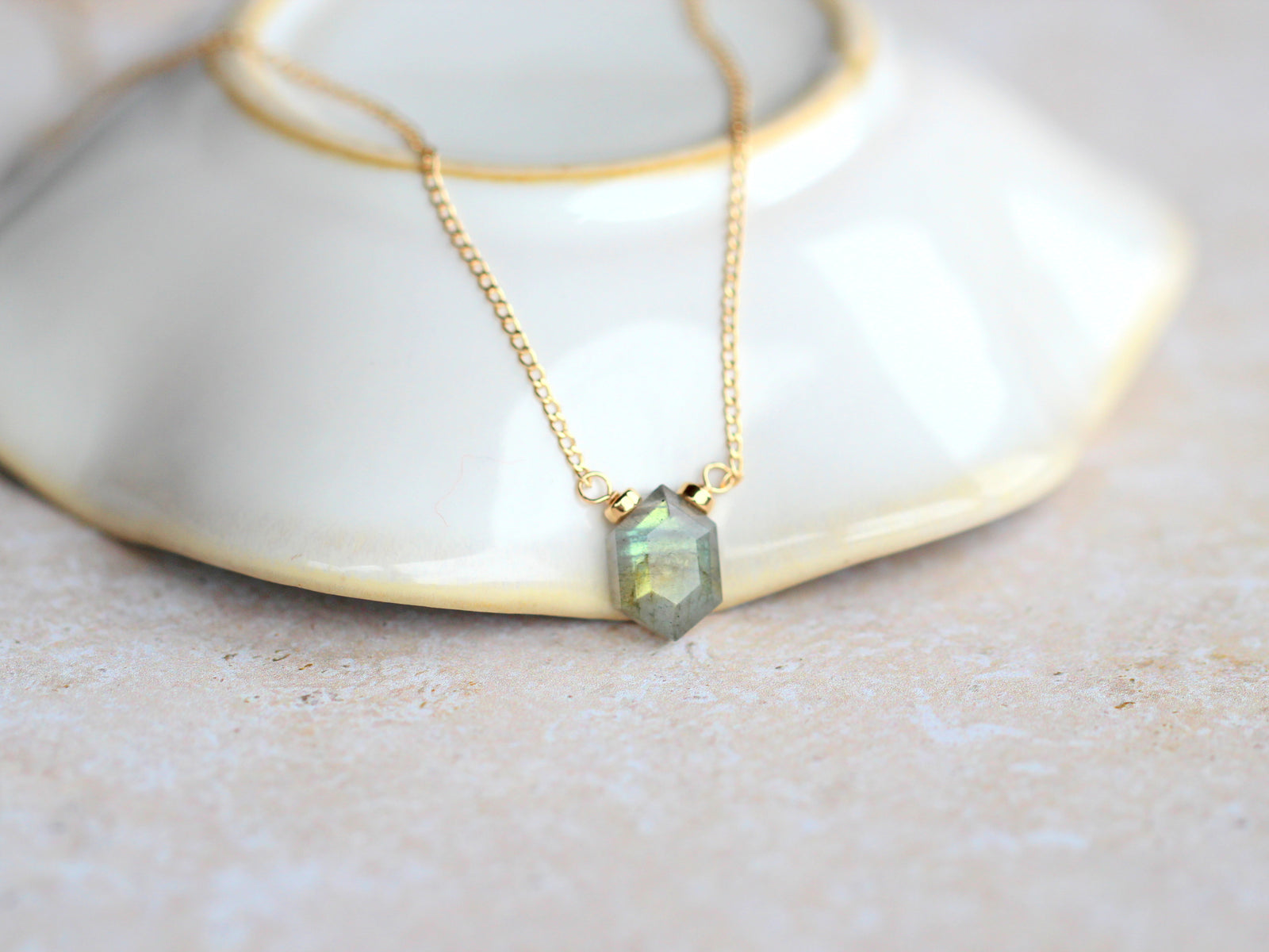 Prism Necklace - Labradorite