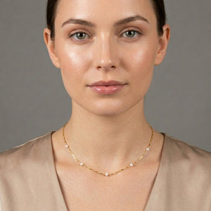Scalloped Pearl Choker