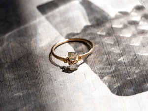 Baguette Gem Ring - Labradorite