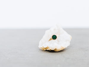 Micro Druzy Ring - Emerald City