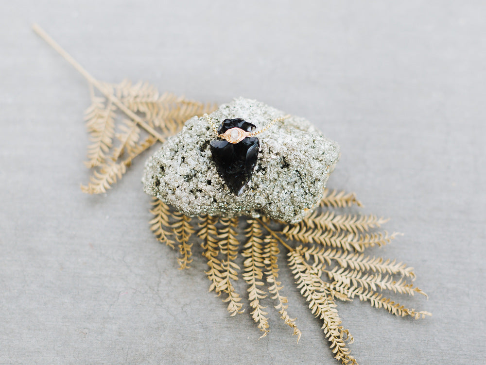 Canyon Necklace - Obsidian
