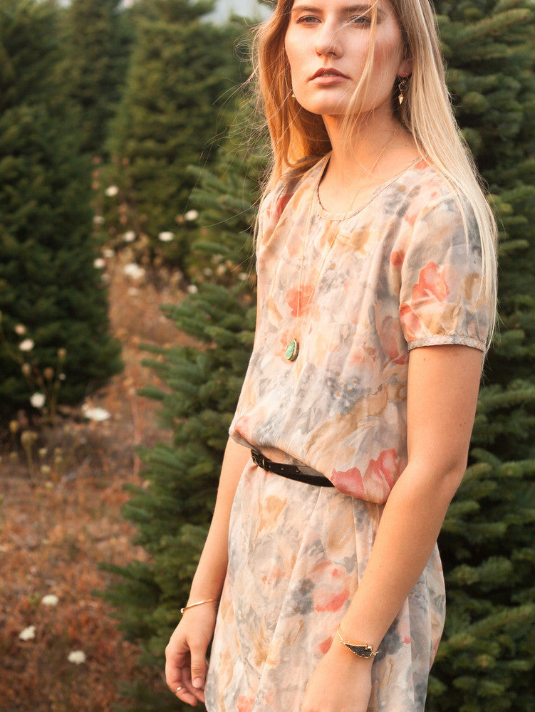 Druzy XL Teardrop Necklace - Buttermint