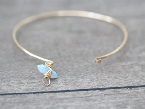 Crest Bracelet - Aquamarine