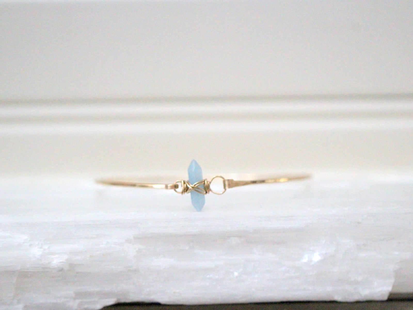 Crest Bracelet - Aquamarine