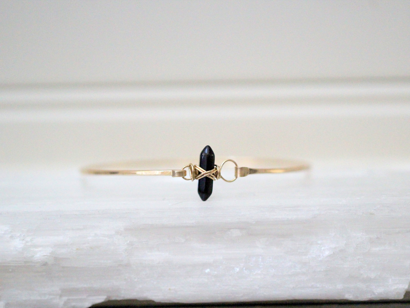 Crest Bracelet - Obsidian