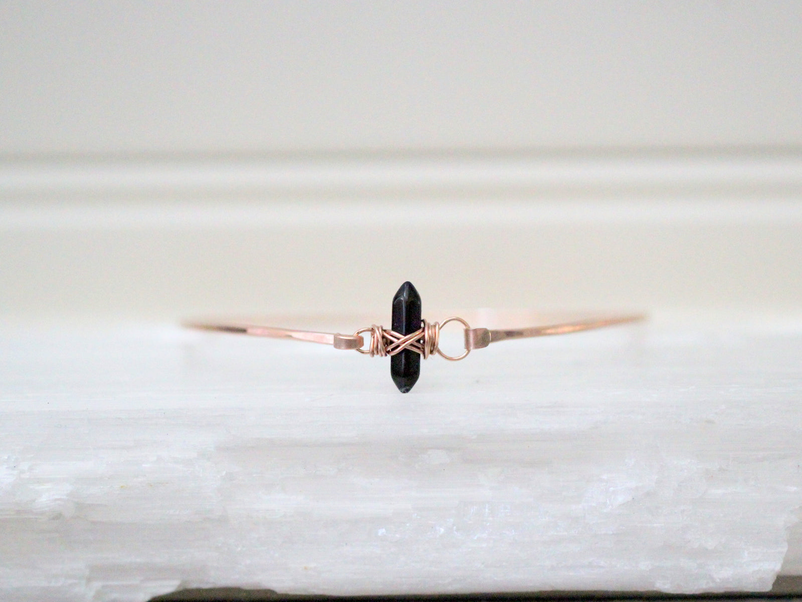 Crest Bracelet - Obsidian