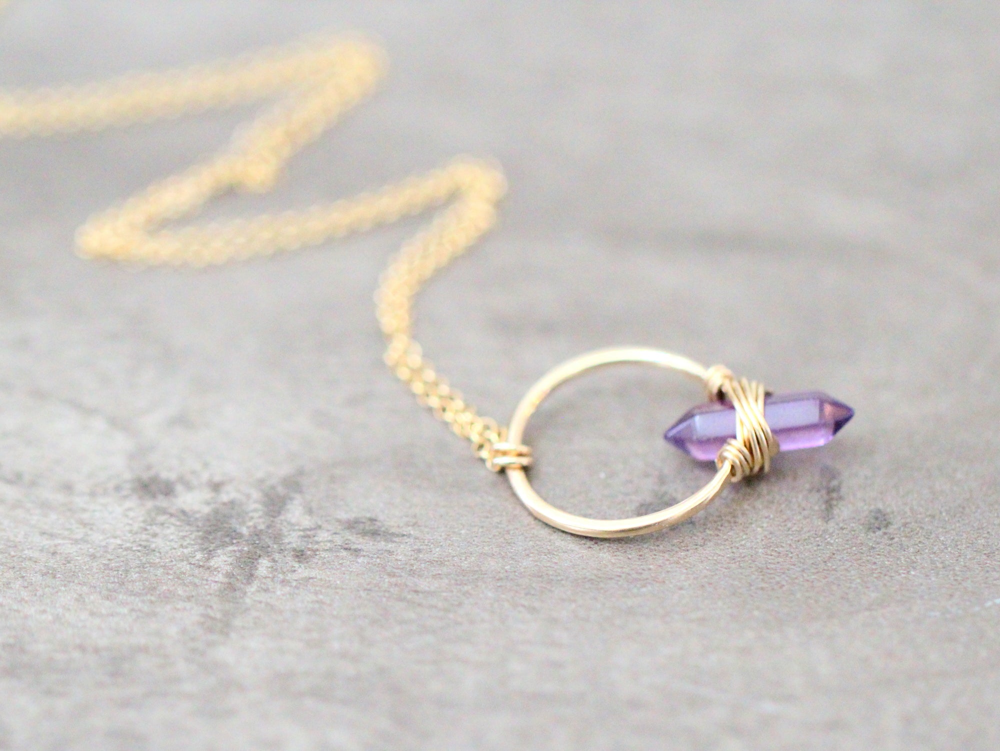 Crest Necklace - Amethyst