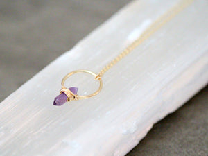 Crest Necklace - Amethyst