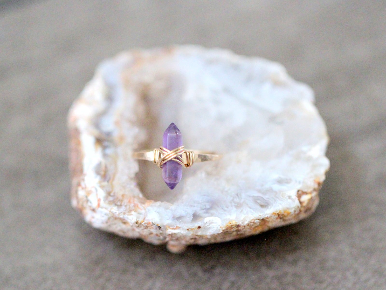 Crest Ring - Amethyst
