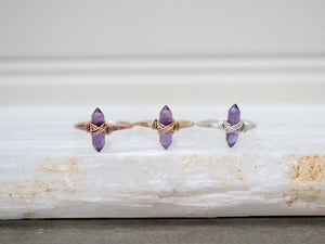 Crest Ring - Amethyst