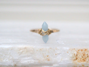 Crest Ring - Aquamarine