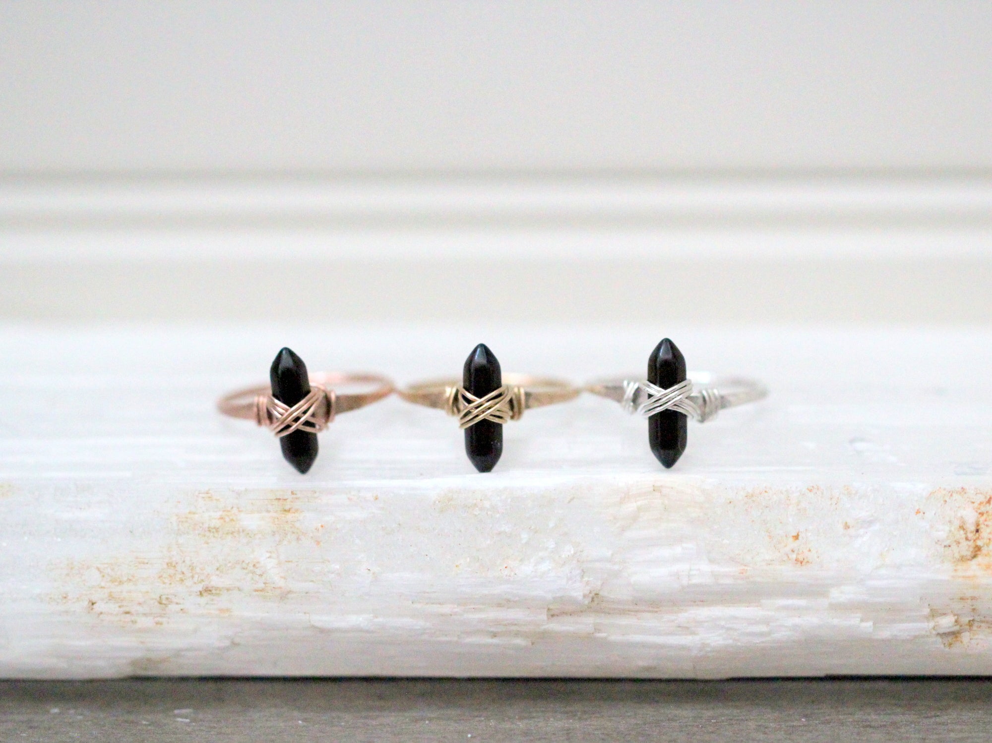 Crest Ring - Obsidian - Saressa Designs®