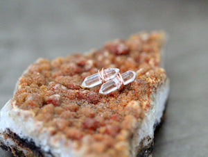 Crest Studs - Crystal Quartz