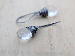 Crystal Quartz Dangle Earrings - Vow