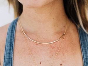 Contour Collar Necklace - ( As Seen On Arrow )