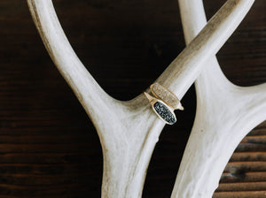 Druzy Bar Ring