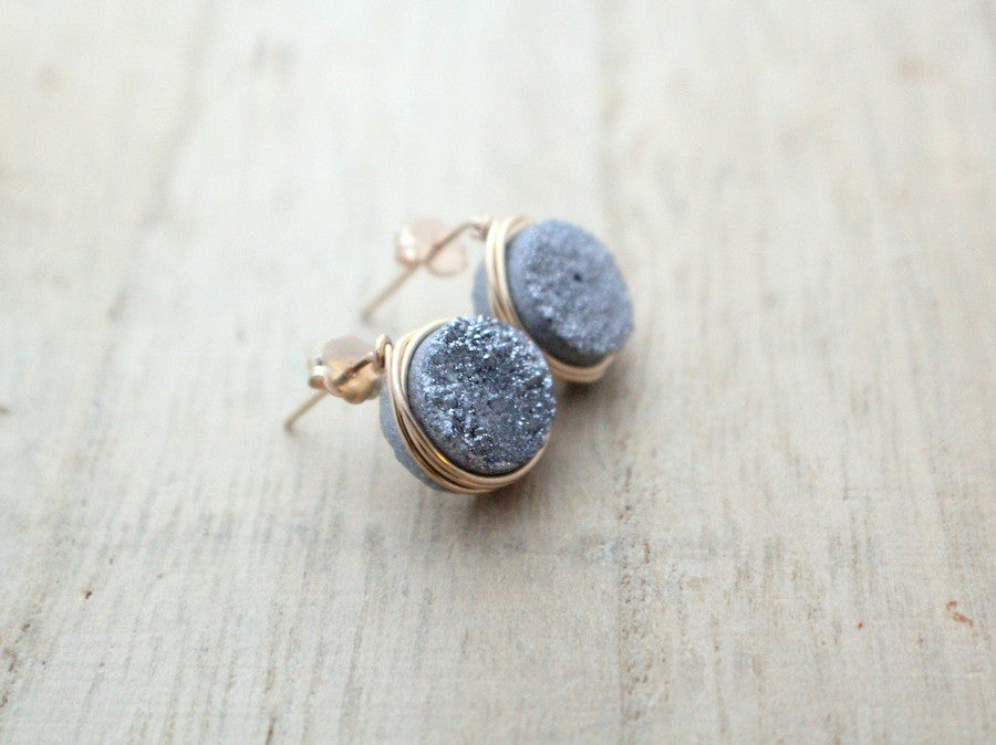 Druzy Studs (Multiple Colors)