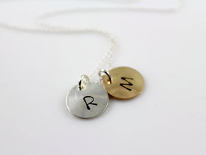 Hand Stamped Keepsake Necklace