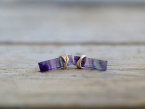 Fluorite Bar Studs