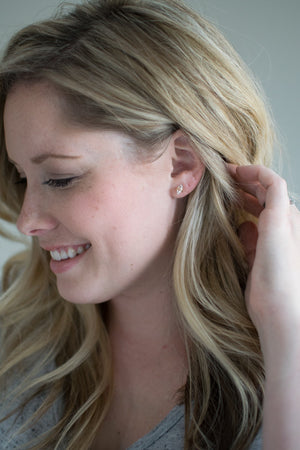 Herkimer Diamond Studs - As Seen On The Small Things Blog & Baby Daddy