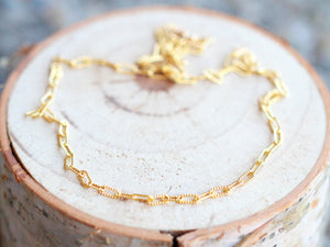 Textured Paperclip Choker