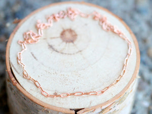 Textured Paperclip Choker