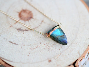 Finn Necklace -  Labradorite