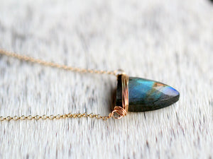 Finn Necklace -  Labradorite