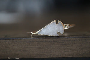 Arrowhead Druzy Bracelet - Snow