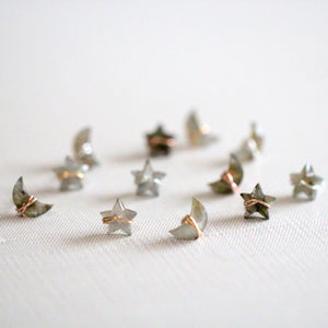 Moonbeam & Stardust Studs - Labradorite